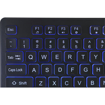 Adesso Large Print Illuminated Desktop Keyboard