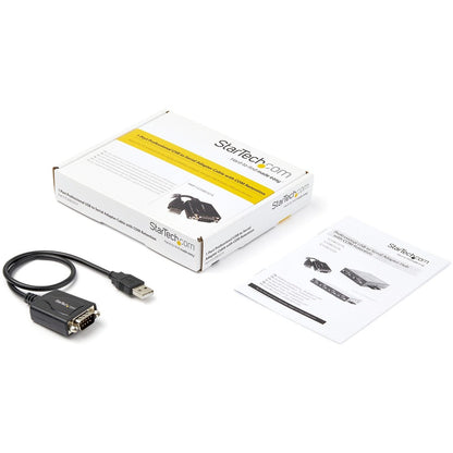 StarTech.com USB to Serial Adapter - 1 Port - COM Port Retention - Texas Instruments TIUSB3410 - USB to RS232 Adapter Cable