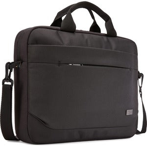Case Logic Advantage Carrying Case (Attach&eacute;) for 14" Notebook, Tablet PC, Pen, Portable Electronics, Cord, Cellular Phone, File - Black