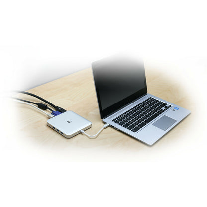 IOGEAR Compact USB-C Docking Station with PD Pass-Thru