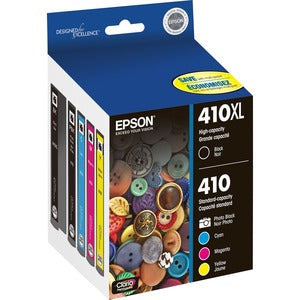 Epson Claria 410XL Original Ink Cartridge - Photo Black, Cyan, Magenta, Black