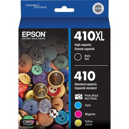 Epson Claria 410XL Original Ink Cartridge - Photo Black, Cyan, Magenta, Black