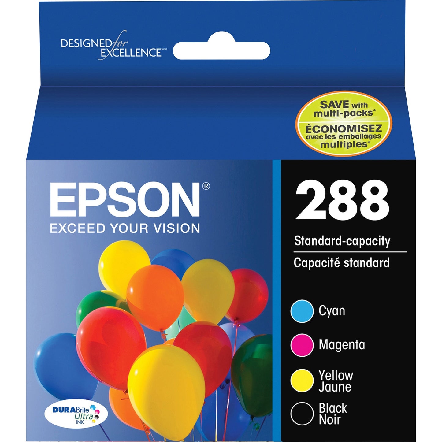 Epson DURABrite Ultra 288 Original Ink Cartridge - Pigment Black, Pigment Cyan, Pigment Magenta, Pigment Yellow