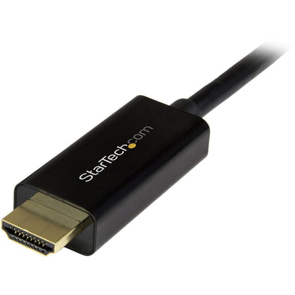 StarTech.com 16ft (5m) DisplayPort to HDMI Cable, 4K 30Hz Video, DP 1.2 to HDMI Adapter Cable Converter for HDMI Monitor/Display, Passive