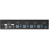StarTech.com 4-Port DisplayPort KVM Switch - DP KVM Switch with Built-in USB 3.0 Hub for Peripherals - 4K 30 Hz