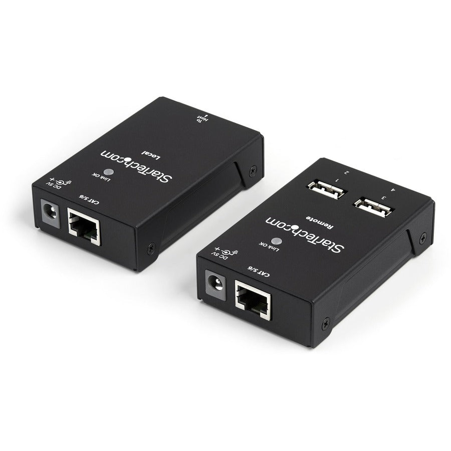 StarTech.com 4 Port USB 2.0-Over-Cat5-or-Cat6 Extender - up to 165ft (50m)