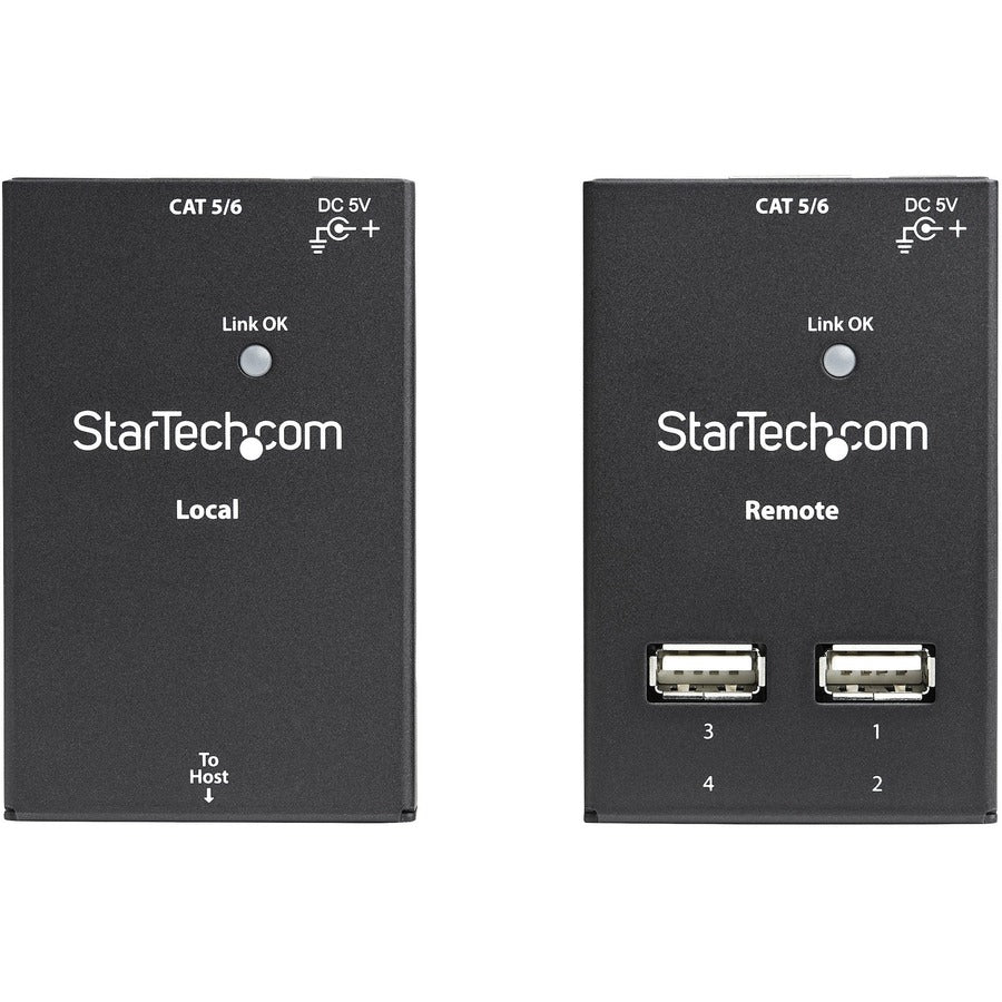 StarTech.com 4 Port USB 2.0-Over-Cat5-or-Cat6 Extender - up to 165ft (50m)