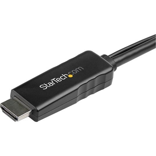 StarTech.com 6ft (2m) HDMI to DisplayPort Cable 4K 30Hz - Active HDMI 1.4 to DP 1.2 Adapter Cable with Audio - USB Powered Video Converter