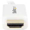 StarTech.com Mini DisplayPort to HDMI Converter Cable - 6 ft (2m) - 4K - White