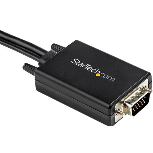 StarTech.com 10ft VGA to HDMI Converter Cable with USB Audio Support - 1080p Analog to Digital Video Adapter Cable - Male VGA to Male HDMI