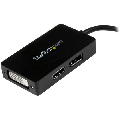 StarTech.com Travel A/V adapter - 3-in-1 Mini DisplayPort to DisplayPort DVI or HDMI converter