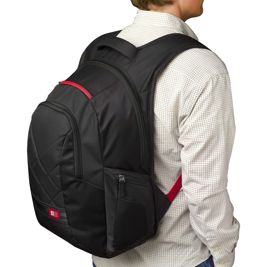 Case Logic Carrying Case (Backpack) for 16" Notebook, Water Bottle, Cellular Phone - Black
