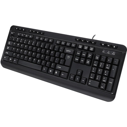 Adesso Multimedia Desktop Keyboard with 3-Port USB Hub