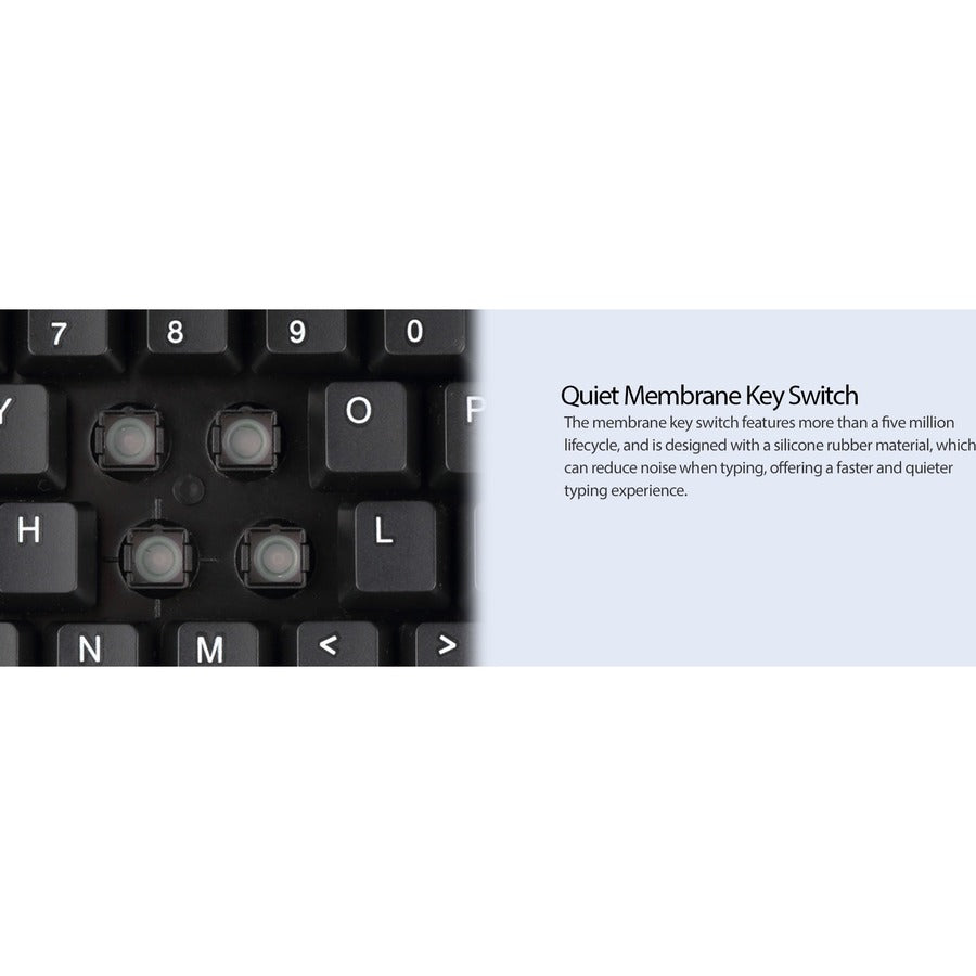 Adesso Multimedia Desktop Keyboard with 3-Port USB Hub