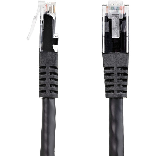 StarTech.com 50ft CAT6 Ethernet Cable - Black Molded Gigabit - 100W PoE UTP 650MHz - Category 6 Patch Cord UL Certified Wiring/TIA