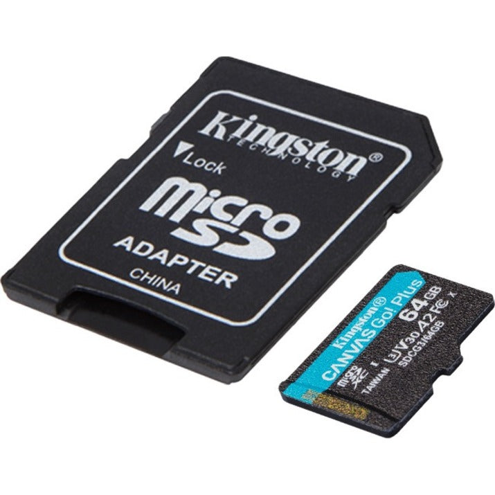 Kingston Canvas Go! Plus 64 GB Class 10/UHS-I (U3) microSDXC