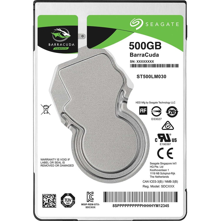 Seagate BarraCuda ST500LM030 500 GB Hard Drive - 2.5" Internal - SATA (SATA/600)