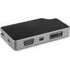 StarTech.com USB C Multiport Video Adapter 4-in-1 - 95W Power Delivery - Space Gray - Aluminum - 4K60Hz - Wrap-Around Cable - USB C Adapter (CDPVDHMDPDP)