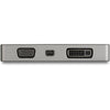 StarTech.com USB C Multiport Video Adapter 4-in-1 - 95W Power Delivery - Space Gray - Aluminum - 4K60Hz - Wrap-Around Cable - USB C Adapter (CDPVDHMDPDP)
