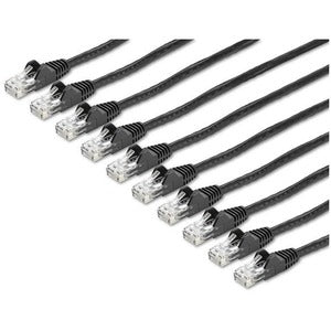 StarTech.com 15 ft. CAT6 Cable - 10 Pack - BlackCAT6 Patch Cable - Snagless RJ45 Connectors - Category 6 Cable - 24 AWG (N6PATCH15BK10PK)