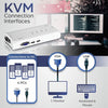 TRENDnet 4-Port USB KVM Switch Kit, VGA And USB Connections, 2048 x 1536 Resolution, Cabling Included, Control Up To 4 Computers, Compliant With Window, Linux, and Mac OS, White, TK-407K