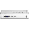 TRENDnet 4-Port USB KVM Switch Kit, VGA And USB Connections, 2048 x 1536 Resolution, Cabling Included, Control Up To 4 Computers, Compliant With Window, Linux, and Mac OS, White, TK-407K