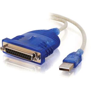 C2G 6ft USB to DB25 Parallel Printer Adapter Cable