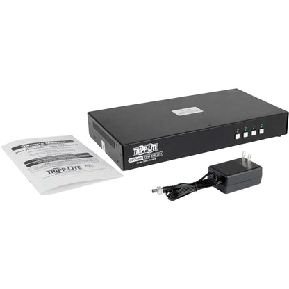 Tripp Lite Secure KVM Switch 4-Port DVI + Audio NIAP PP3.0 Certified w/ CAC