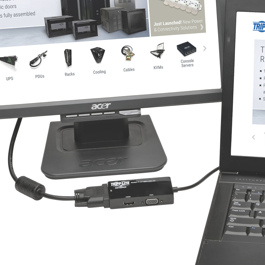 Tripp Lite 6in Mini DisplayPort to VGA / DVI / HDMI Adapter Converter 4Kx 2K 6"