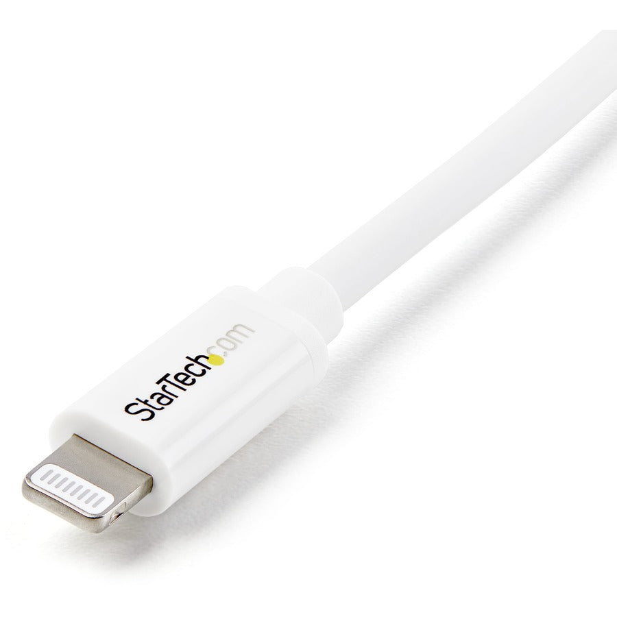 StarTech.com 2m (6ft) Long White Apple&reg; 8-pin Lightning Connector to USB Cable for iPhone / iPod / iPad