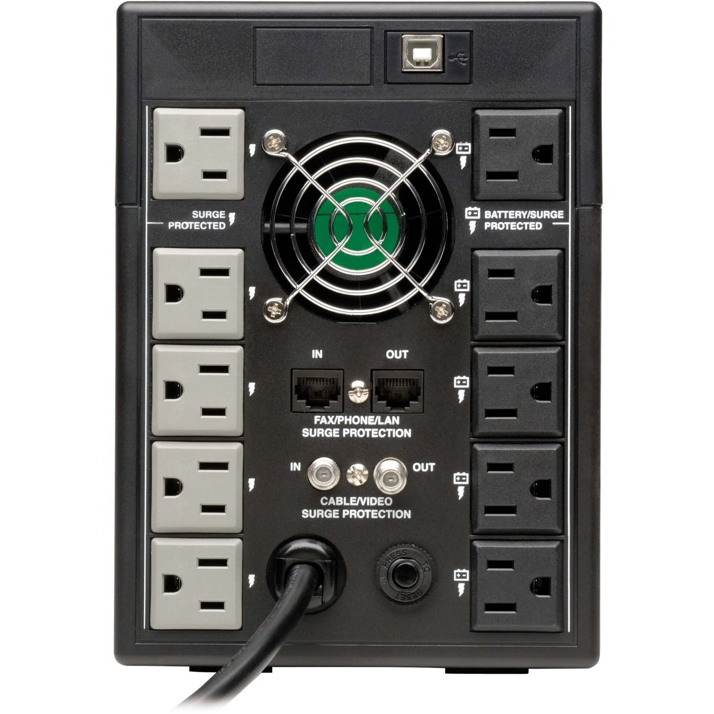 Tripp Lite UPS Smart 1500VA 900W Tower LCD Battery Back Up AVR Coax RJ45 USB