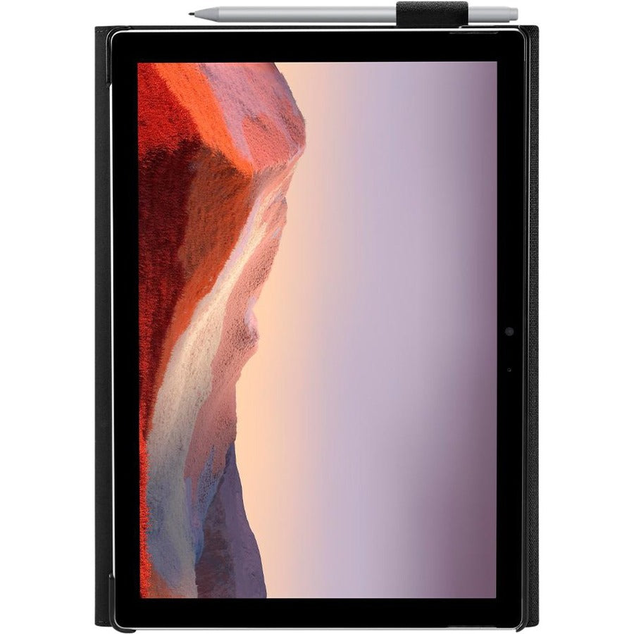 Spigen Stand Folio Carrying Case (Folio) Microsoft Surface Pro 7, Surface Go Tablet - Black