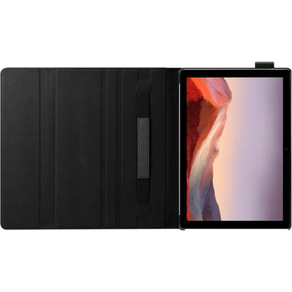 Spigen Stand Folio Carrying Case (Folio) Microsoft Surface Pro 7, Surface Go Tablet - Black