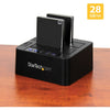 StarTech.com USB 3.1 (10Gbps) Standalone Duplicator Dock for 2.5" & 3.5" SATA SSD / HDD Drives - with Fast-Speed Duplication up to 28GB/min