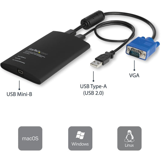 StarTech.com USB Crash Cart Adapter with File Transfer & Video Capture at 1920 x1200 60Hz