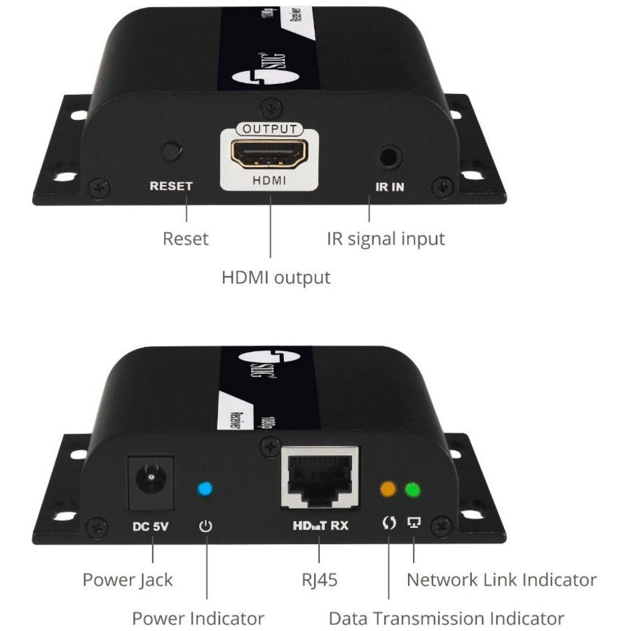 SIIG 1x4 1080p HDMI Splitter HDbitT over IP Extender Kit - 120m