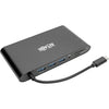 Tripp Lite USB C Docking Station 4k USB Hub HDMI VGA mDP Gbe Charging Black, USB Type C, USB-C, USB Type-C