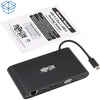 Tripp Lite USB C Docking Station 4k USB Hub HDMI VGA mDP Gbe Charging Black, USB Type C, USB-C, USB Type-C