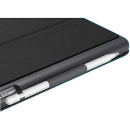 Logitech SLIM FOLIO Keyboard/Cover Case (Folio) Apple Pencil, iPad (2018), iPad (2017) - Black