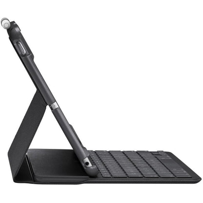 Logitech SLIM FOLIO Keyboard/Cover Case (Folio) Apple Pencil, iPad (2018), iPad (2017) - Black