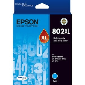 Epson DURABrite Ultra 802XL Original Ink Cartridge - Cyan