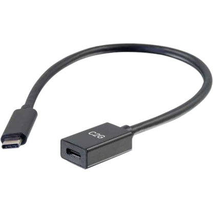 C2G 1ft USB C Extension Cable - USB 3.2 - 5Gbps -M/F