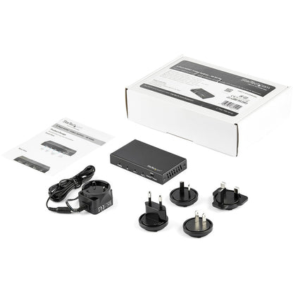 StarTech.com 2 Port HDMI Splitter - 4K 60Hz - 1x2 Way HDMI 2.0 Splitter - HDR - ST122HD202