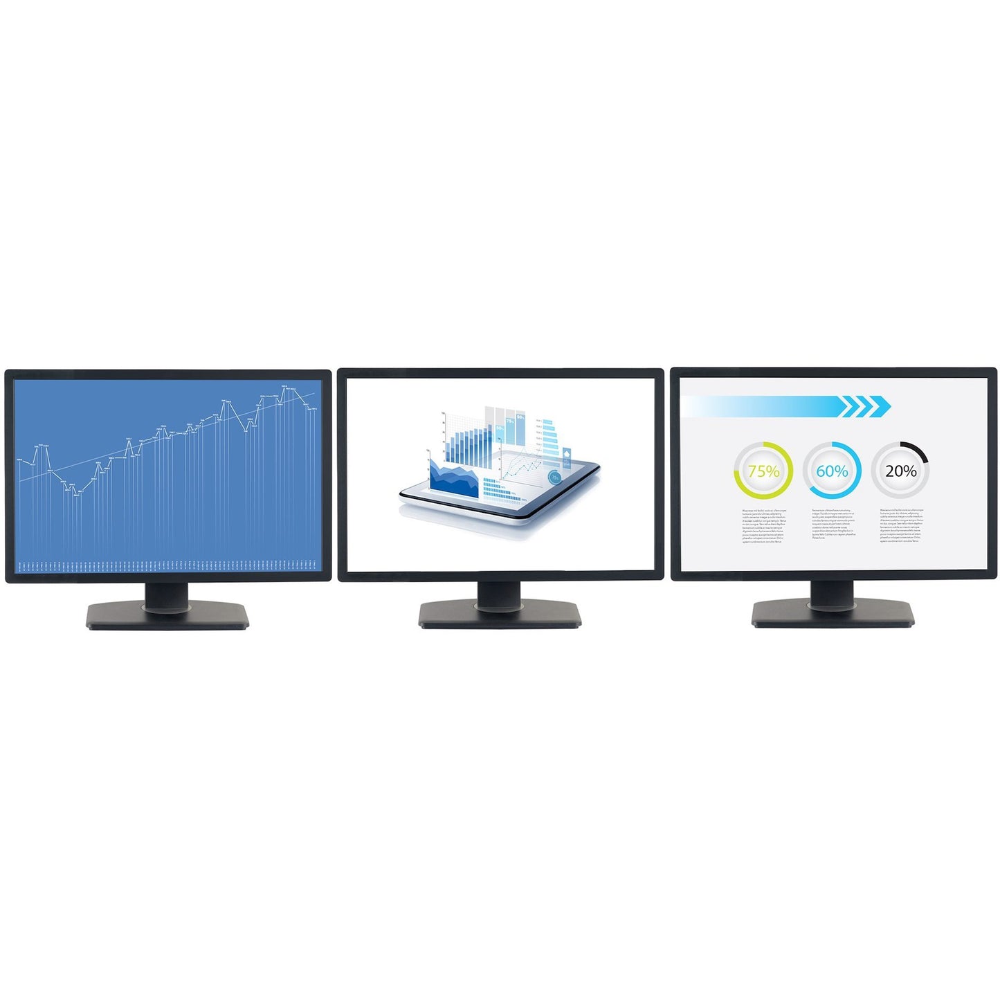 StarTech.com 3-Port Multi Monitor Adapter, DisplayPort 1.2 MST Hub, Dual 4K, 1x 1080p, Video Splitter for Extended Desktop Mode, Windows