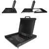 StarTech.com Rackmount KVM Console - 1U 17" LCD Monitor Single Port VGA KVM Server Rack Drawer includes Cables & Hardware - USB Support