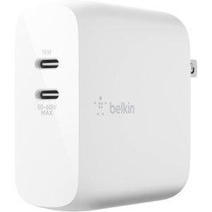 Belkin BOOST&uarr;CHARGE Dual USB-C PD GaN Wall Charger 68W