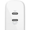 Belkin BOOST&uarr;CHARGE Dual USB-C PD GaN Wall Charger 68W