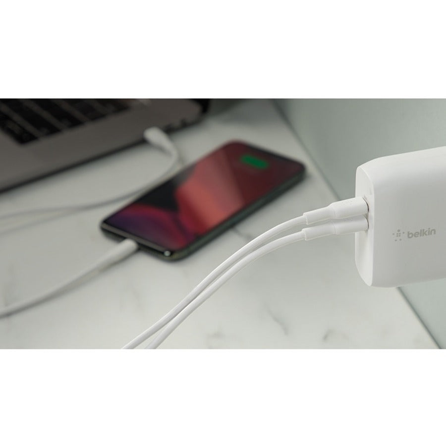 Belkin BOOST&uarr;CHARGE Dual USB-C PD GaN Wall Charger 68W