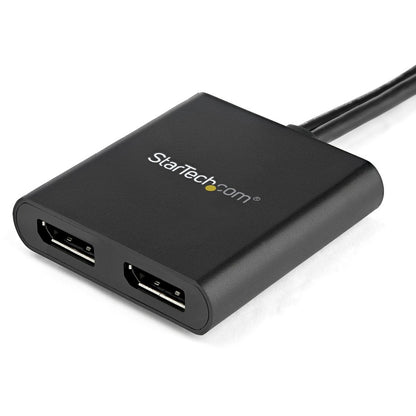 StarTech.com 2-Port Multi Monitor Adapter, DisplayPort 1.2 MST Hub, Dual 4K 30Hz, Video Splitter for Extended Desktop Mode, Windows Only