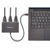 StarTech.com 3-Port Multi Monitor Adapter - USB-C to HDMI Video Splitter - USB Type-C to HDMI MST Hub - Thunderbolt 3 Compatible - Windows